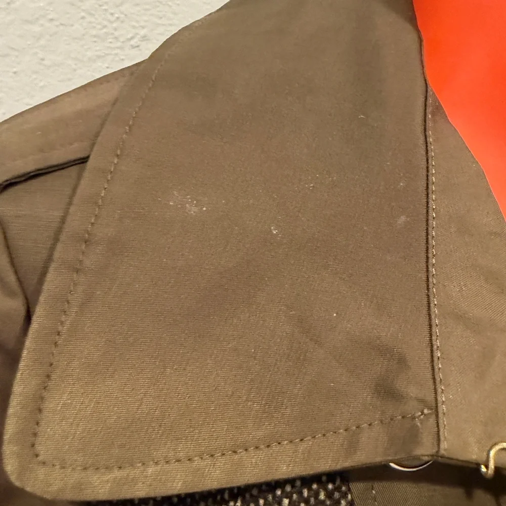 Steve Madden Olive Green Peplum Trench Coat